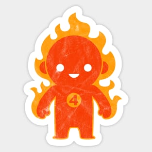 Kawaii Human Torch Sticker